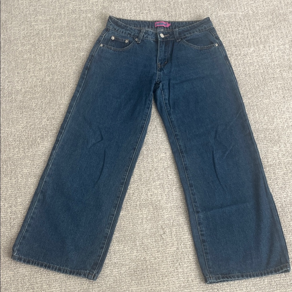 Edikted Classic Blue Wide-Leg Jeans